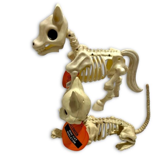 Skeleton Farm Halloween Decor Skeleton Cat & Skeleton Pony Statue. NEW! NWT! - Picture 4 of 8